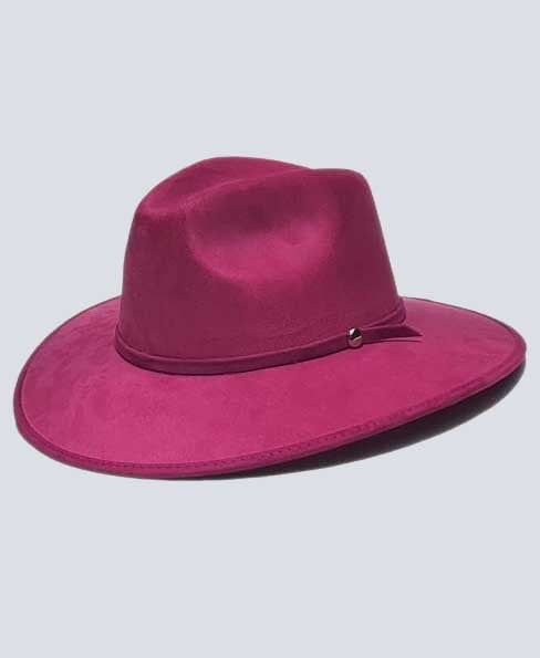 Andres Suede Hat Fuchsia